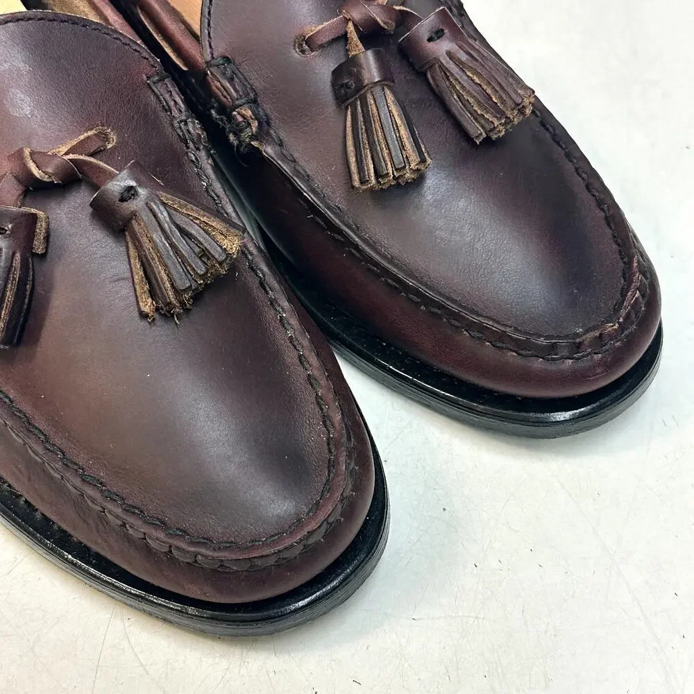 WORN TWICE Rancourt & Co. x Bass Weejun Tassel Loafer Thorne Made in Maine USA 7